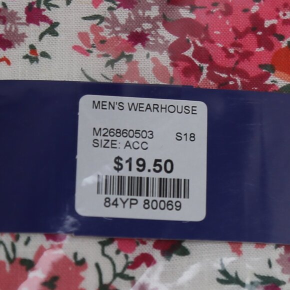 4-Pack Egara Floral Multicolor and White Pre-folded Pocket Square Men's - Picture 3 of 4